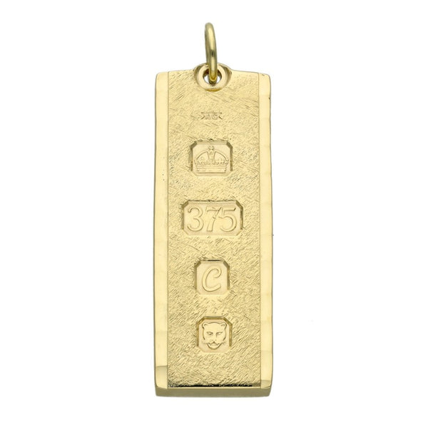 Gents 9ct Yellow Gold Ingot Pendant - 29.4g