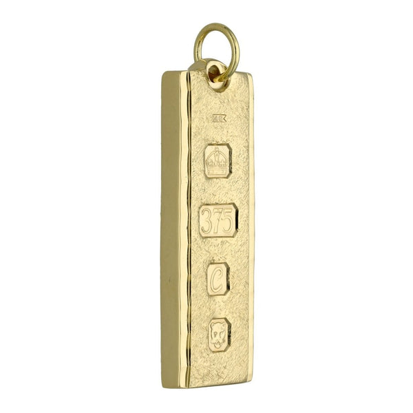 Gents 9ct Yellow Gold Ingot Pendant - 29.4g