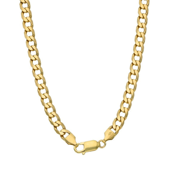 9ct Yellow Gold Curb Chain - 23.2g - 18"