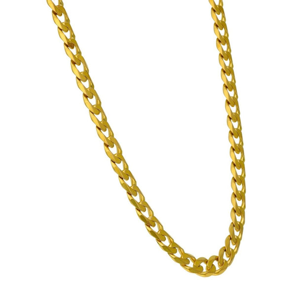 9ct Yellow Gold Curb Chain - 18" - 21.7g