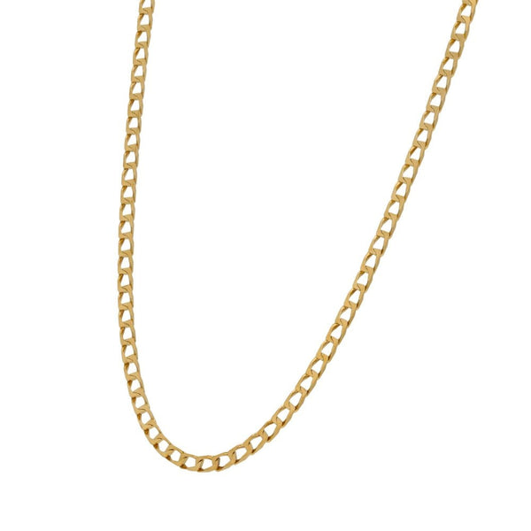 9ct Yellow Gold Curb Chain - 18" - 5.1g
