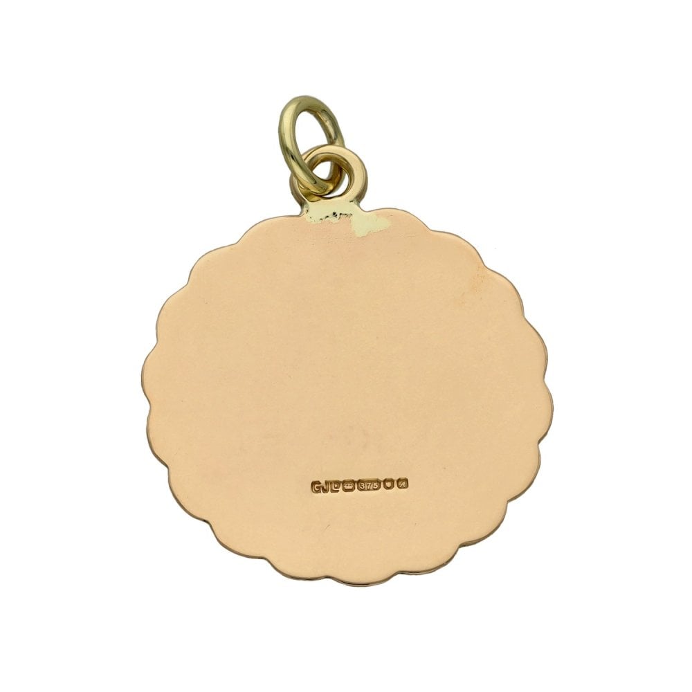 Gents 9ct Yellow Gold St. Christopher Pendant - 4.5g