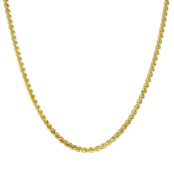 Ladies 9ct Yellow Gold Open Spiga Necklace - 20" - 3.9g