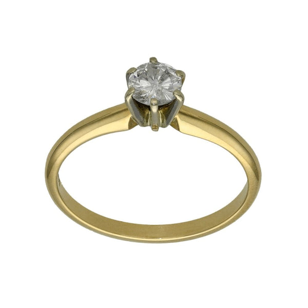 Ladies 14ct Yellow Gold Diamond Engagement Ring - 0.33ct