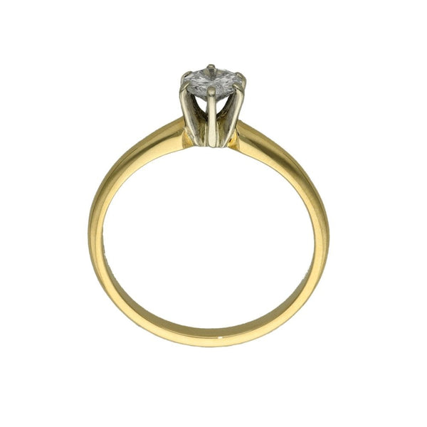 Ladies 14ct Yellow Gold Diamond Engagement Ring - 0.33ct