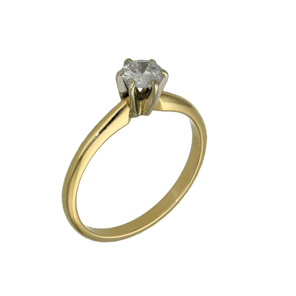 Ladies 14ct Yellow Gold Diamond Engagement Ring - 0.33ct