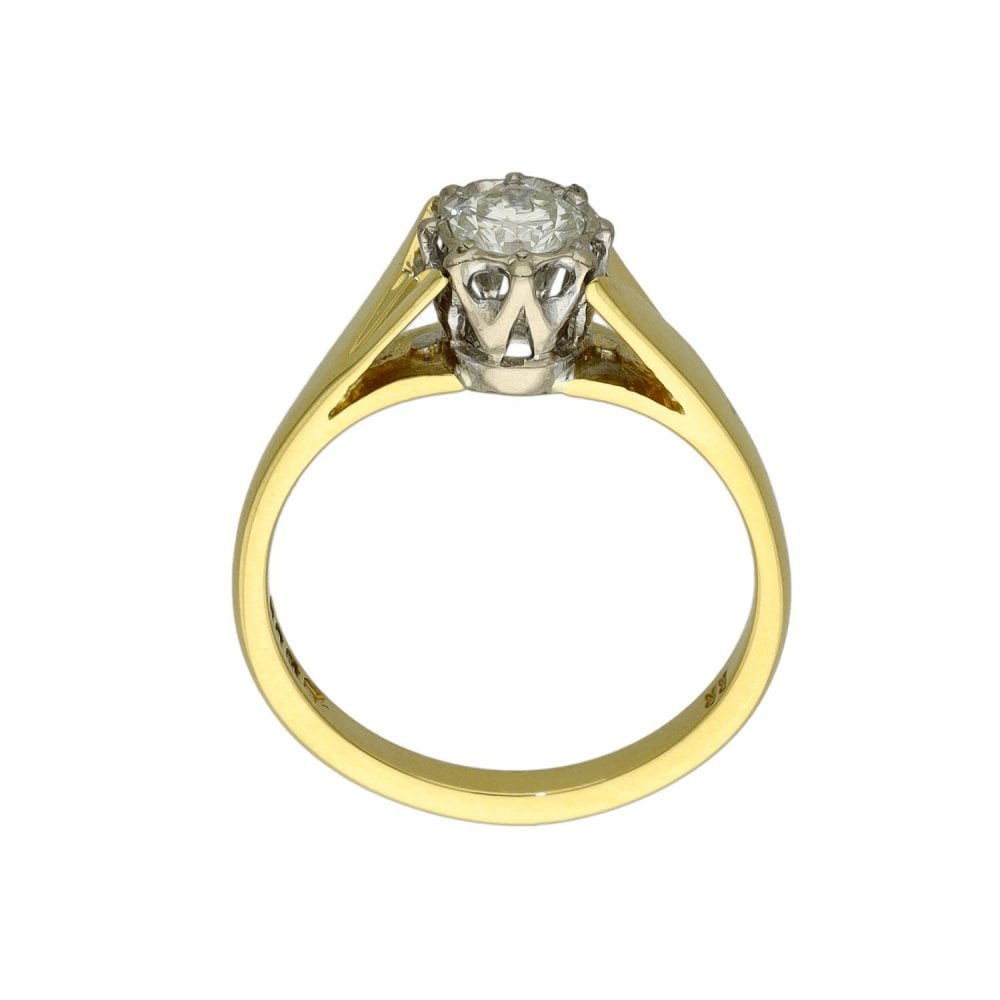Ladies 18ct Yellow Gold Diamond Engagement Ring - 0.33ct