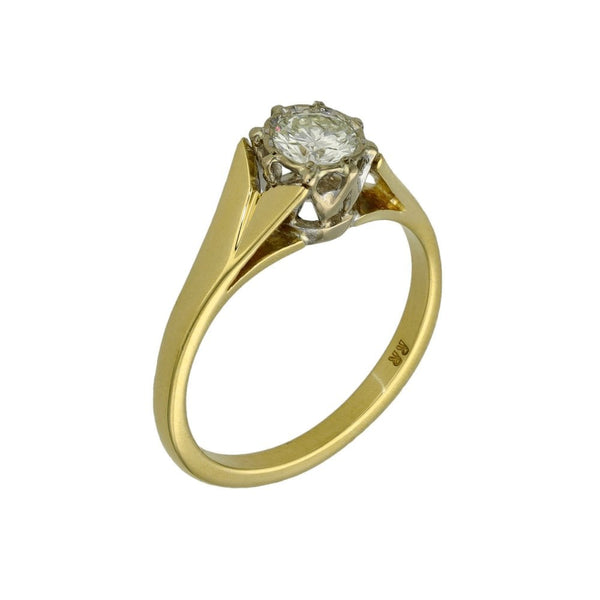 Ladies 18ct Yellow Gold Diamond Engagement Ring - 0.33ct
