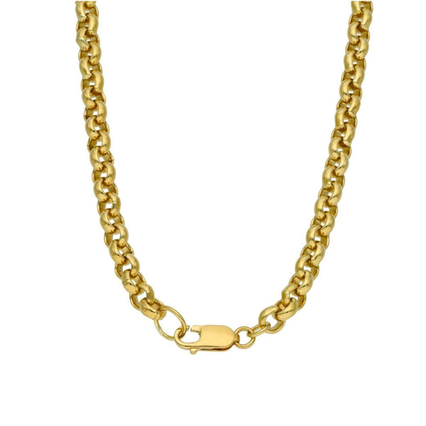 9ct Yellow Gold Heavy Belcher Chain - 24" - 68.9g