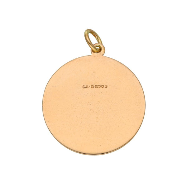 9ct Yellow Gold Madonna Pendant - 6.3g