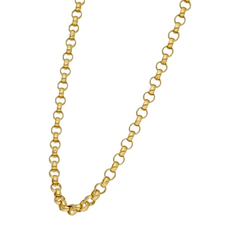 9ct Yellow Gold Belcher Chain - 22" - 20.9g