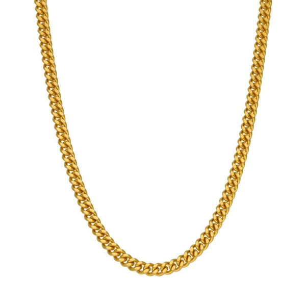 Ladies 9ct Yellow Gold Curb Chain - 20" - 18.4g
