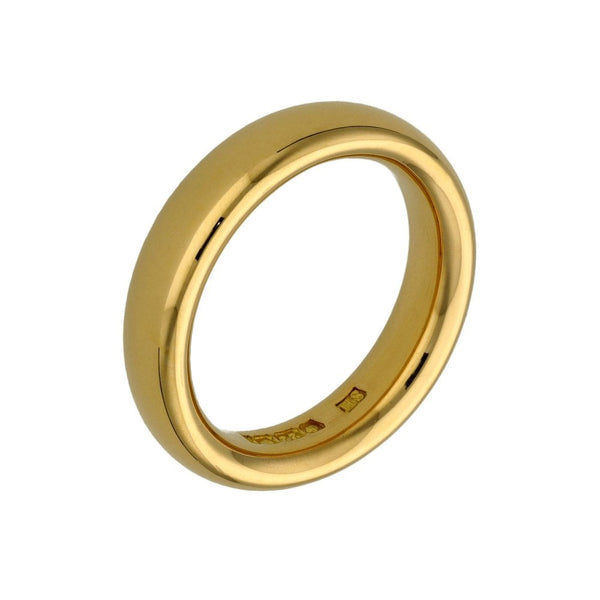 22ct Yellow Gold Court Shape 5mm Wedding Ring - Size M - 11.8g