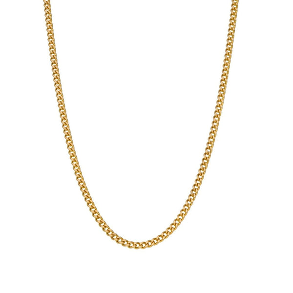 9ct Yellow Gold Curb Chain - 26" - 9.9g