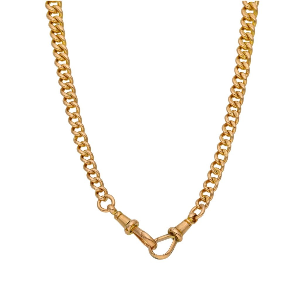 9ct Yellow Gold Royal Silver Jubilee Medal Albert Chain -1952-77