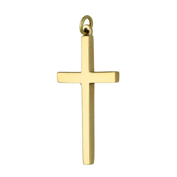 Ladies 9ct Yellow Gold Cross Pendant - 3.1g