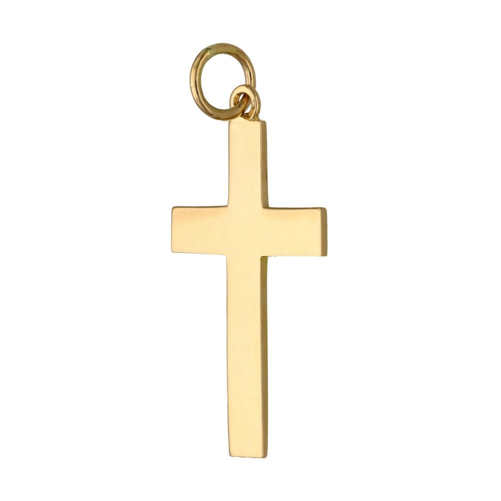 Ladies 9ct Yellow Gold Cross Pendant - 2.8g