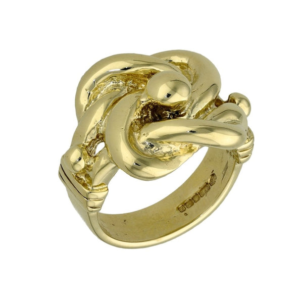 9ct Yellow Gold Knott Ring - 29.8g - Size Z