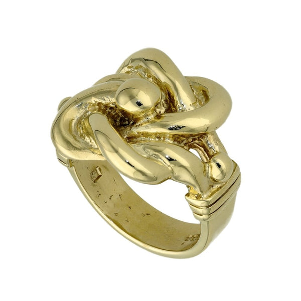 9ct Yellow Gold Knott Ring - 29.8g - Size Z