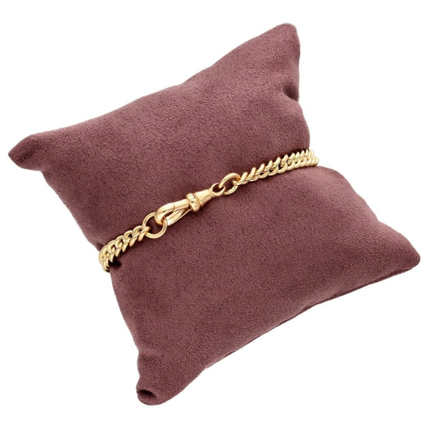 Ladies 9ct Rose Gold Graduated Albert Bracelet - 7.5" - 19.7g