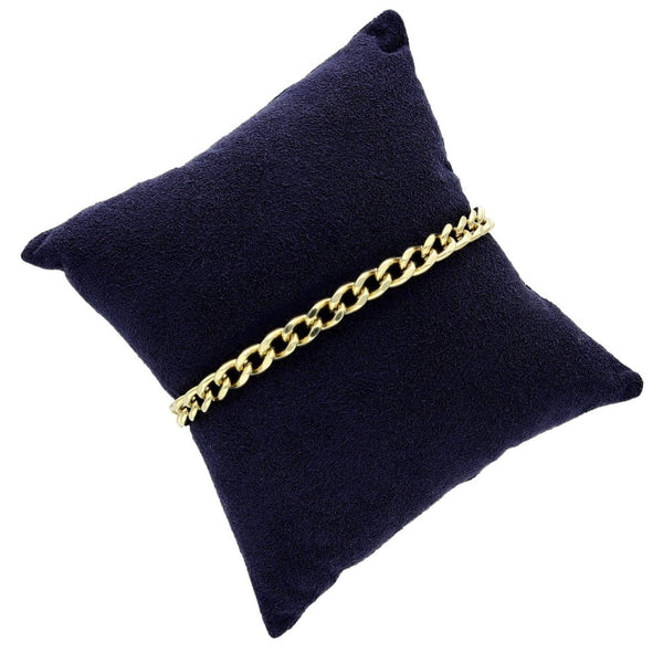 9ct Yellow Gold Curb Bracelet - 8" - 14.8g