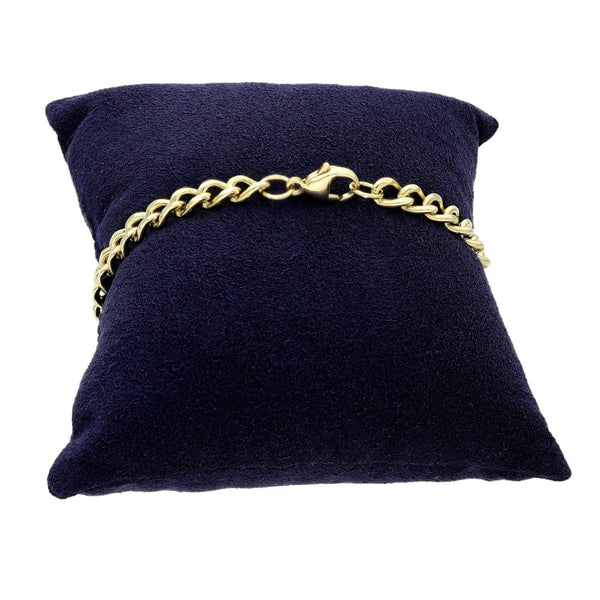 9ct Yellow Gold Curb Bracelet - 8" - 14.8g