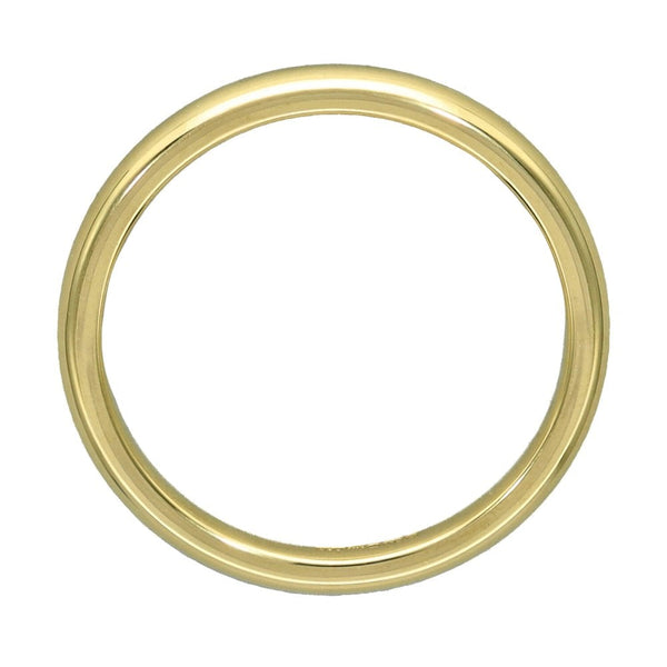 9ct Yellow Gold Court Wedding Ring - Size N - 2mm