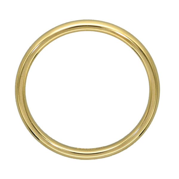 9ct Yellow Gold D-Shape Wedding Ring - Size N - 2mm
