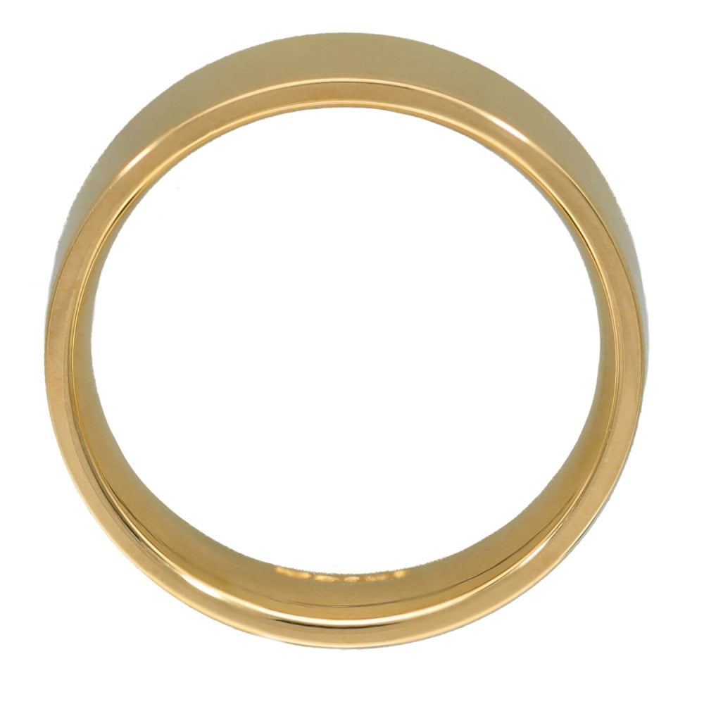 9ct Yellow Gold 6mm Flat Court Wedding Ring - Size T - 7.3g