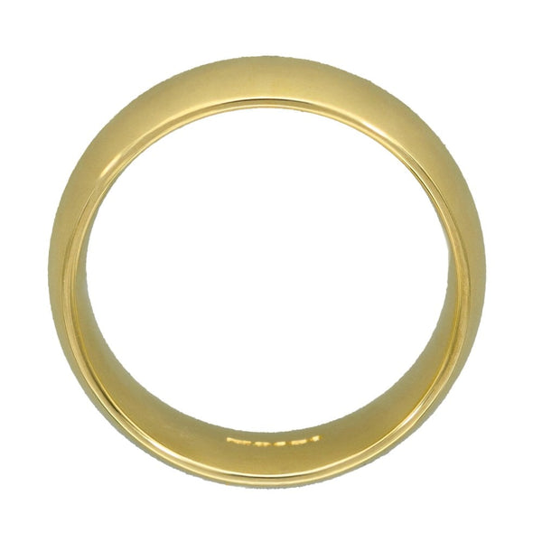 9ct Yellow Gold Court Shape 8mm Wedding Ring - Size T - 10.0g