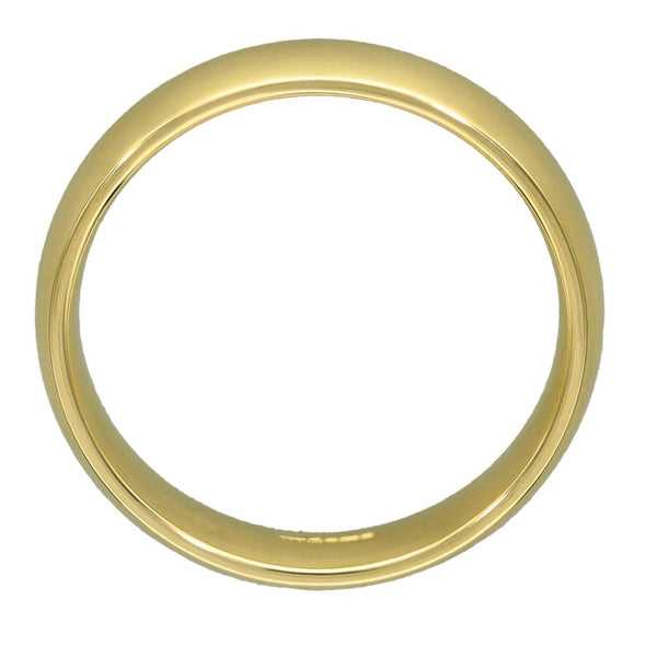 9ct Yellow Gold Court Shape Wedding Ring - Size T - 5mm