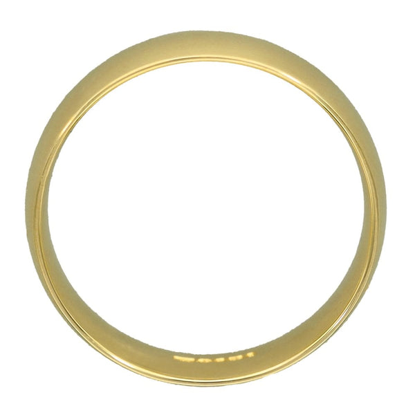 9ct Yellow Gold Court Shape Wedding Ring - Size T - 6mm