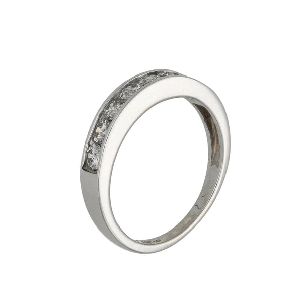 Ladies 14ct White Gold Diamond ½ Eternity Ring - 0.25ct