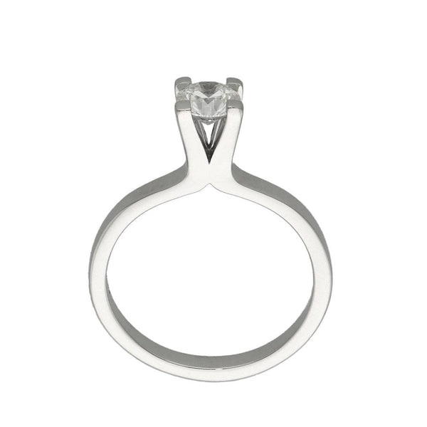 18ct White Gold Diamond Solitaire Engagement Ring - 0.50ct