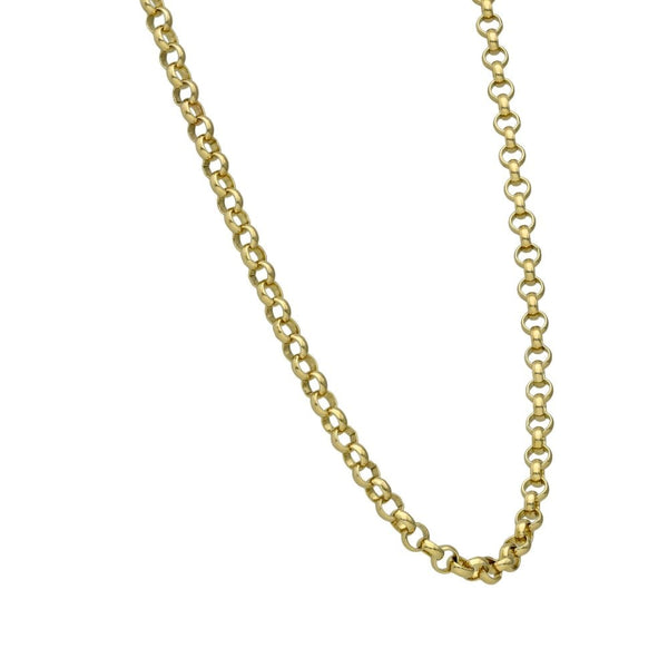 9ct Yellow Gold Belcher Chain - 22" - 12.2g