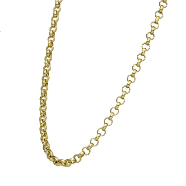 9ct Yellow Gold Belcher Chain - 22" - 12.2g