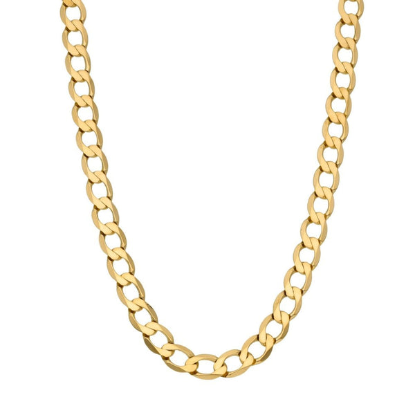 Gents 9ct Yellow Gold Curb Chain - 20" - 15.9g