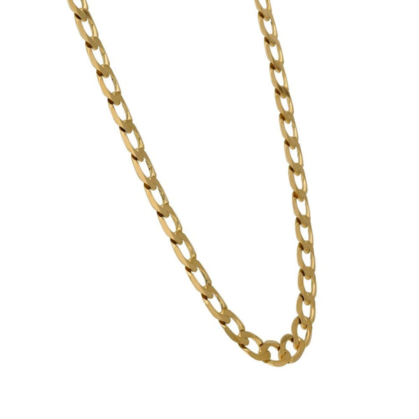 Gents 9ct Yellow Gold Curb Chain - 20" - 15.9g