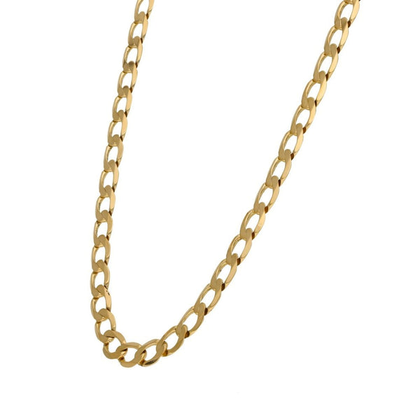 Gents 9ct Yellow Gold Curb Chain - 20" - 15.9g