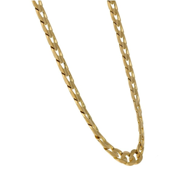 Gents 9ct Yellow Gold Curb Chain - 20" - 32.5g