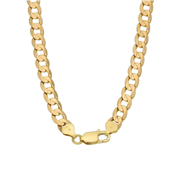 Gents 9ct Yellow Gold Curb Chain - 20" - 32.5g