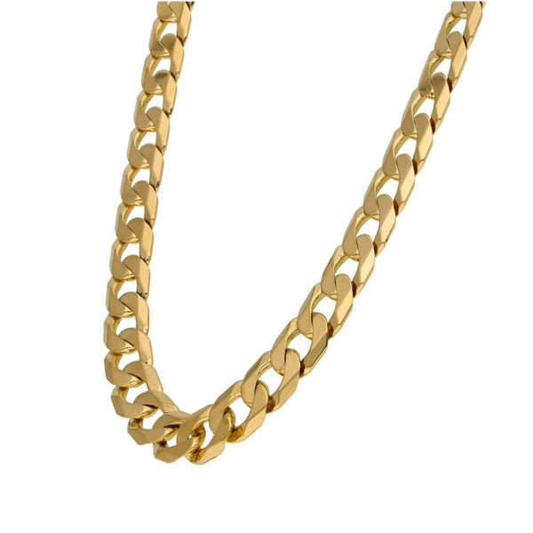 Gents 9ct Yellow Gold Curb Chain - 20" - 59.1g