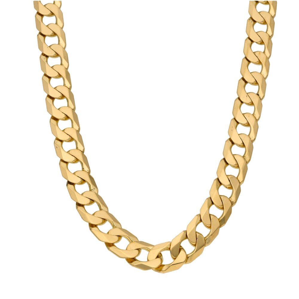 Gents 9ct Yellow Gold Curb Chain - 20" - 59.2g