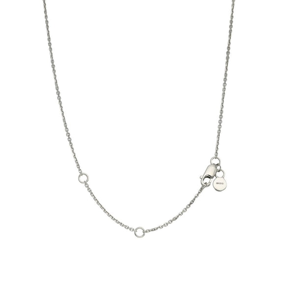 Ladies 18ct White Gold Open Diamond Circle Pendant - 0.35ct