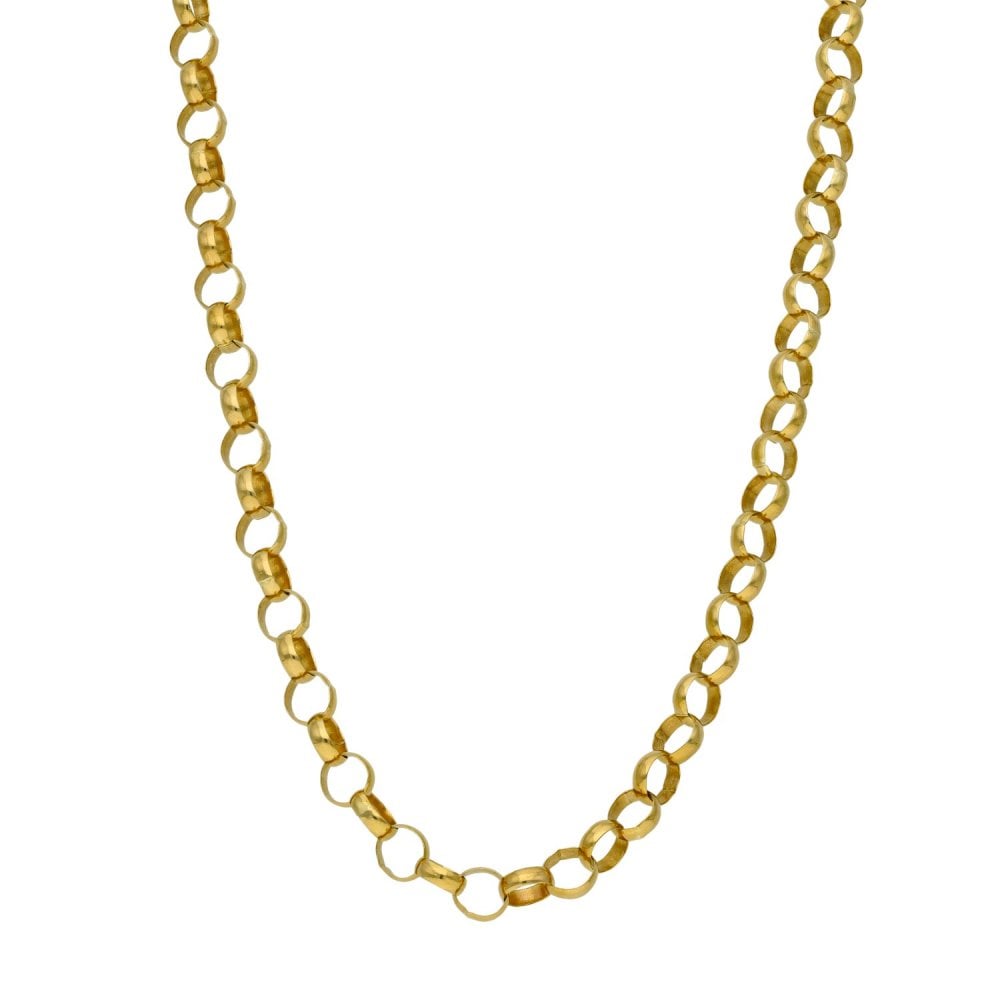 9ct Yellow Gold Belcher Chain - 24" - 12.5g