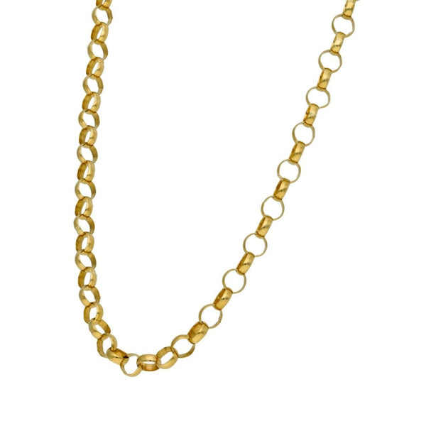 9ct Yellow Gold Belcher Chain - 24" - 12.5g