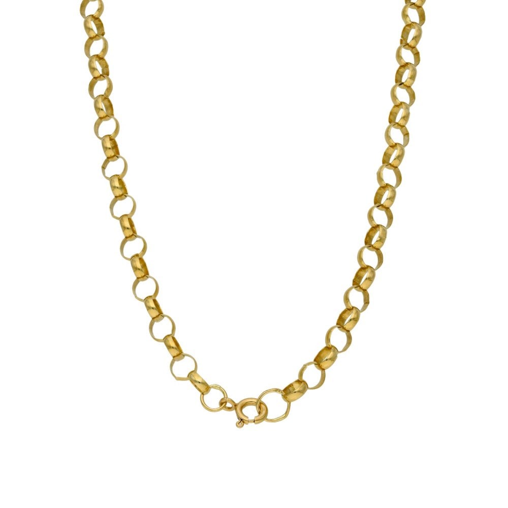 9ct Yellow Gold Belcher Chain - 24" - 12.5g