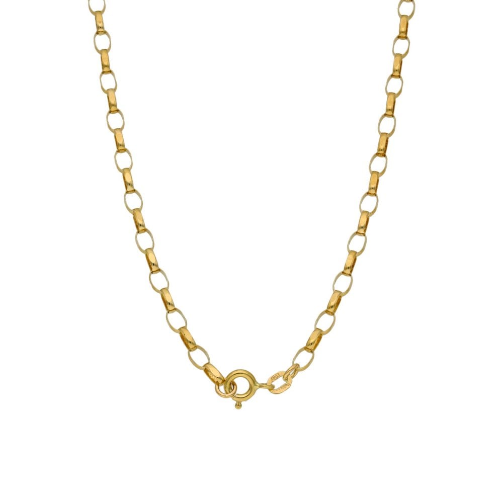 9ct Yellow Gold Belcher Chain - 28" - 7.8g