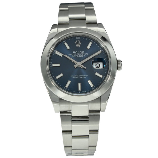Datejust 41 126300 - Mens Watch - Blue Dial - 2021