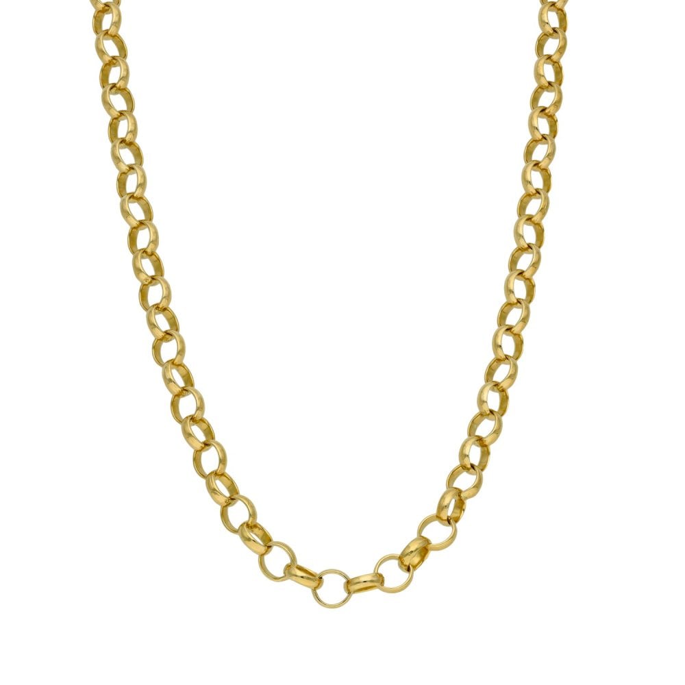 9ct Yellow Gold Belcher Chain - 23" - 19.1g